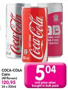 Coca-Cola Cans(All Flavours)-24x200Ml