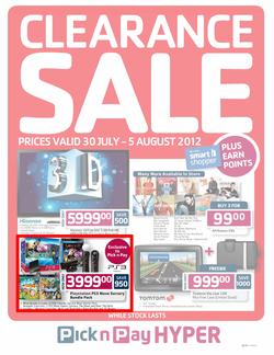 PicknPay Hyper : Clearance Sale (30 Jul - 5 Aug), page 1