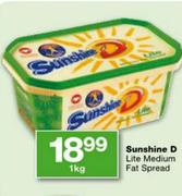 Sunshine D Lite Medium Fat Spread-1kg