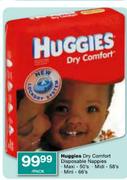 Huggies Dry Comfort Disposable Nappies Midi-58's Per Pack