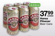 Hansa Pilsener Beer Cans-6x440ml