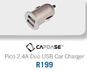 Blackberry Curve 9320 Capdase Pico 2.4A Duo USB Car Charger