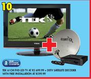 Tek 61cm FHD LED TV+DSTV Satellite Decoder With Free Installation