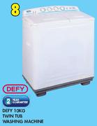 Defy Twin Tub Washing Machine-10Kg