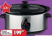 Platinum 3.5Ltr Stainless Steel Oval Slow Cooker