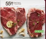 Beef Club & T-Bone Steak-Per Kg