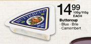 Buttercup Brie/Blue/Camembert-100gm/115gm Each