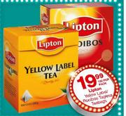 Lipton Yellow Label/Rooibos Tagless Teabags-100 Per Pack
