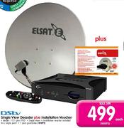 DSTV Single View Decoder Plus Installation Voucher(1131 Plus IVSD)