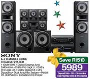 sony 6.2 channel home theatre system