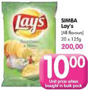 Simba Lay's(All Flavours)-125gm Each