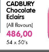 Cadbury Chocolate Eclairs(All Flavours)-54x50's pack