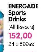 Energade Sports Drinks(All Flavours)-24x500ml