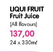 Liqui Fruit Fruit Juice(All Flavours)-24x330ml Each