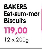 Bakers Eet-Sum-Mor Biscuits-12x200gm