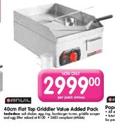 Anvil 40cm Flat Top Griddler Value Added Pack