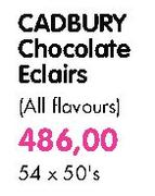 Cadbury Chocolates Eclairs(All Flavours)-54x50's
