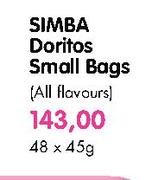 Simba Doritos Small Bags(All Flavours)-48x45gm