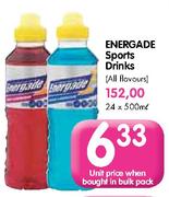Energade Sports Drinks(All Flavours)-500ml Each