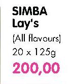 Simba Lay's(All Flavours)-20x125gm