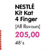 Nestle Kit kat 4 Finger(All Flavours)-48's pack