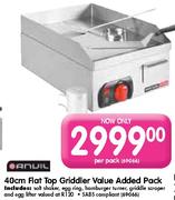 Anvil 40cm Flat Top Griddler Value Added Pack-Per Pack