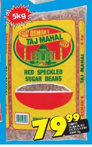 Special Taj Mahal Red Speckled Sugar Beans 5Kg m.guzzle .za