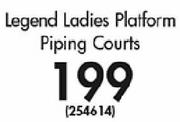 Legend Ladies Platform Piping Courts