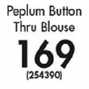 Legend Peplum Button Thru Blouse-Each