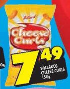 Willards Cheese Curls-150gm