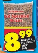 Ritebrand RedSpeckled Beans-500gm
