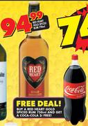 Red Heart Gold Spiced Rum-750ml