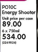 PO10c Energy Shooter-6x750ml