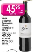 Spier Cabernet Sauvignon,Merlot Pinotage Or Shiraz-750ml