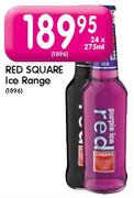 Red Square Ice Range-24x275ml