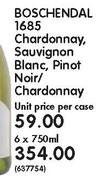 Boschendal 1685 Cgardannay Sauvignon Blanc, Pinot Noir/Chardonnay-6x750ml