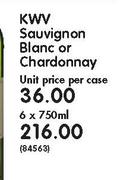 KWV Sauvignon Blanc Or Chrdonnay-6x750ml