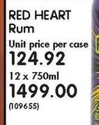 Red heart Rum-12x750ml