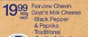 Fairview Chevin Goat's Milk Cheese Black Pepper & Paprika Traditional-100gm