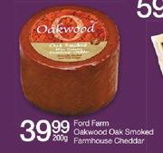 Ford Farm Oakwood Oak Smoked Farmhouse Cheddar-200gm