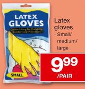 Latex Gloves(Small, Medium/Large)-Per Pair