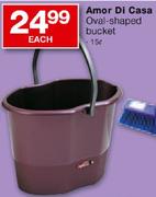 Amor Di Casa Oval-Shaped Bucket-15L Each