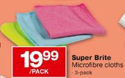 Super Brite Microfibre Cloths-3 Pack