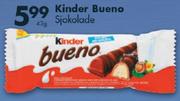 Kinder Bueno Sjokolade-43gm