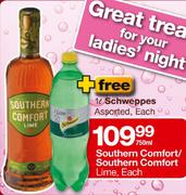 Southern Comfort/Southern Comfort Lime-750ml Each