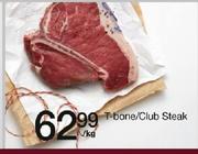 T-Bone/Club Steak-PerKg