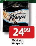 Mexicom Wraps- 6's Each