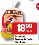 Supreme Frozen Whole Chicken- Per Kg