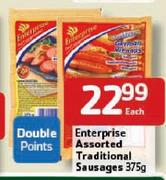 Enterprise Assorted Traditional Sausages- 375g Each