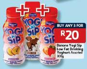 Danone Yogi Sip Loww Fat Drinking Yoghurt-3 x 300gm